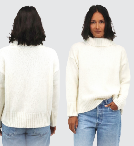 Tatano Henri Roll Neck - Alpaca/Merino mix - Ivory