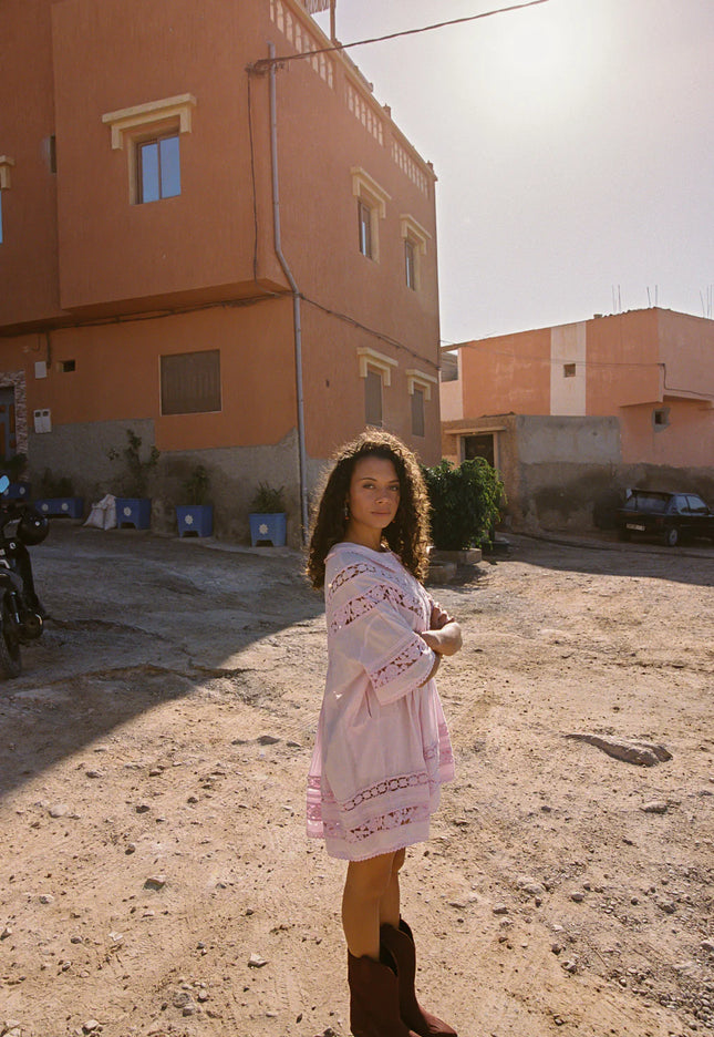 Kinga Csilla Tessera Nola Button Down Dress - Pink