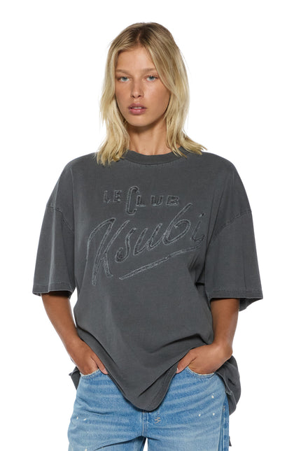Ksubi Le Club Boyfriend SS Tee - Charcoal