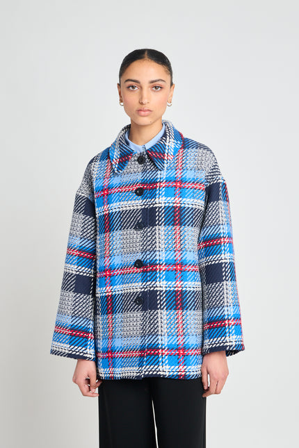 Twenty-Seven Names 13th Floor Jacket - Navy Plaid