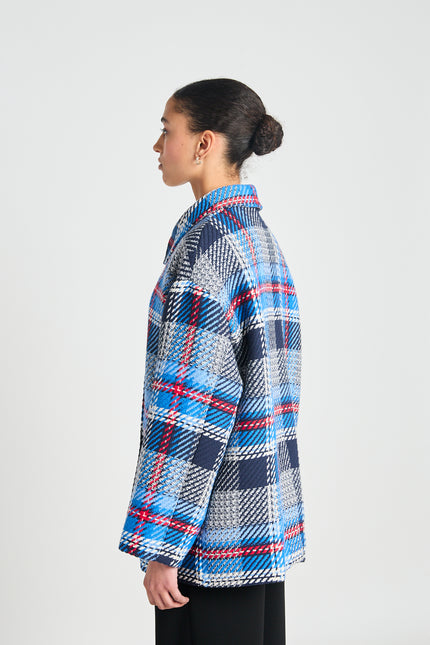 Twenty-Seven Names 13th Floor Jacket - Navy Plaid