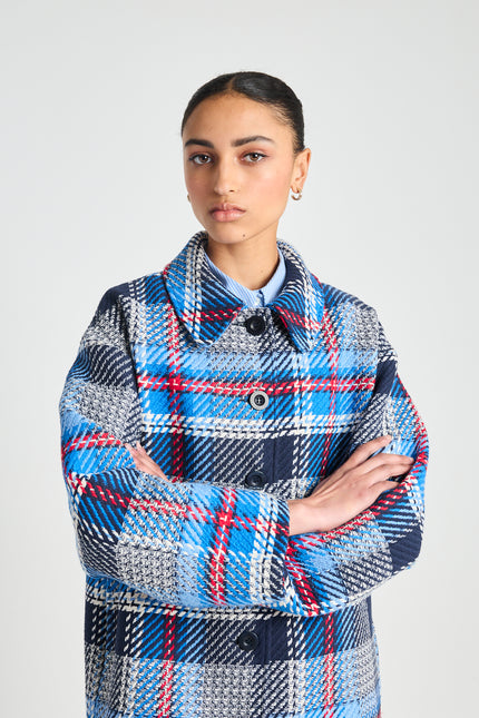 Twenty-Seven Names 13th Floor Jacket - Navy Plaid