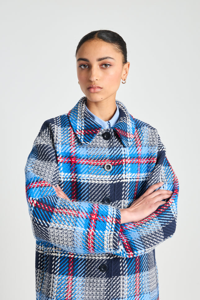 Twenty-Seven Names 13th Floor Jacket - Navy Plaid