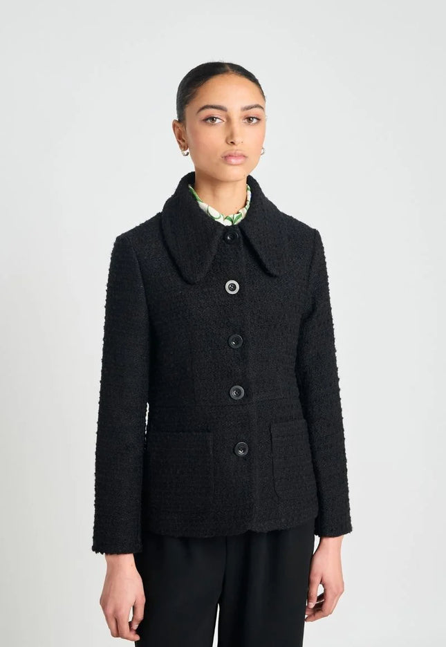 twenty-seven names Veda Blazer - Wool Boucle - Black