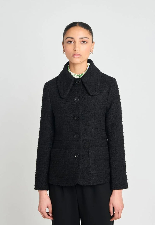 twenty-seven names Veda Blazer - Wool Boucle - Black
