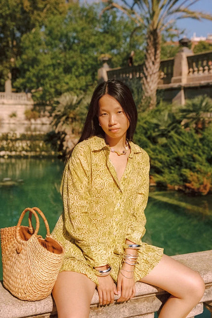 Kinga Csilla Viper Dorato Shirt - Pistachio