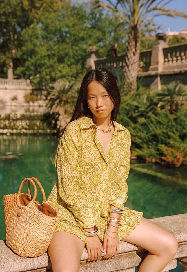 Kinga Csilla Viper Dorato Shirt - Pistachio