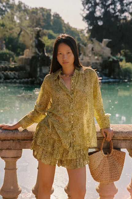 Kinga Csilla Viper Dorato Shirt - Pistachio