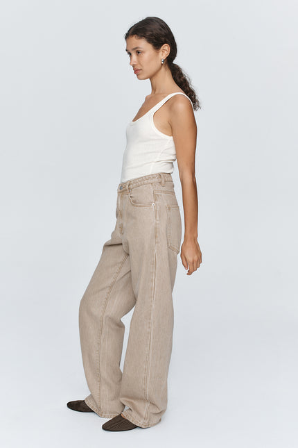 Marle Wide Leg Jean - Chai