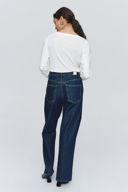 Marle Wide Leg Jean - Washed Indigo