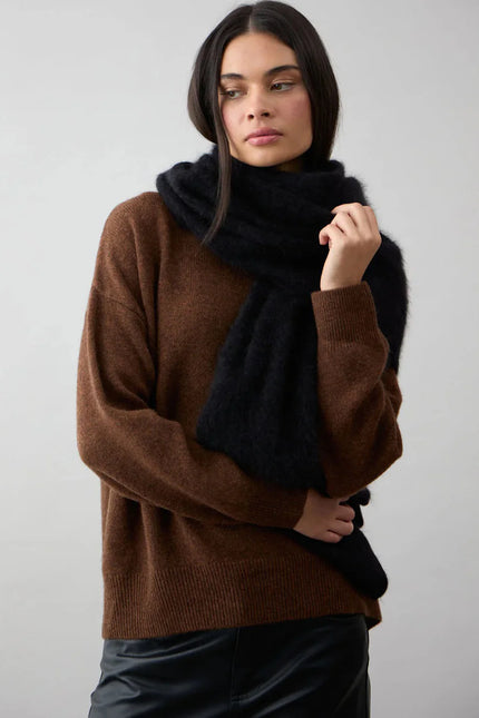 Mia Fratino Brushed Wrap - Jet