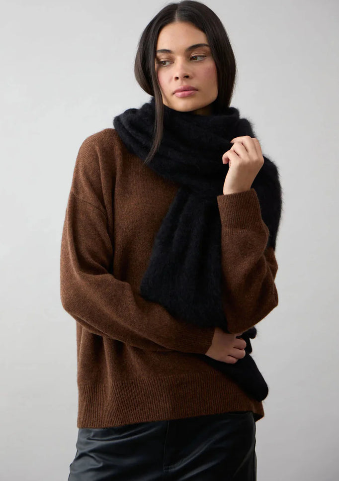 Mia Fratino Brushed Wrap - Jet