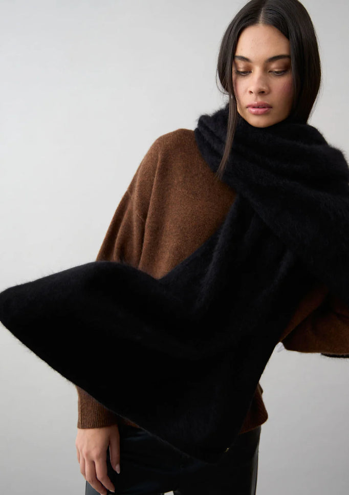 Mia Fratino Brushed Wrap - Jet