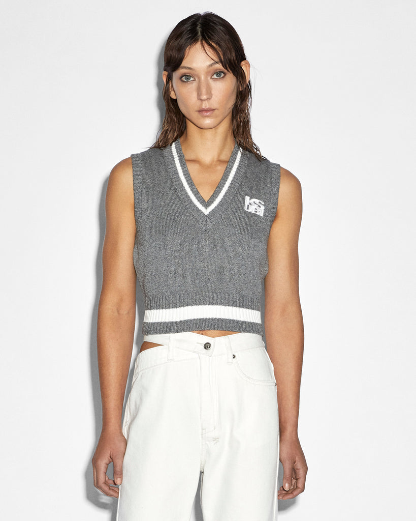 Ksubi Skipper Vest - Grey Marle