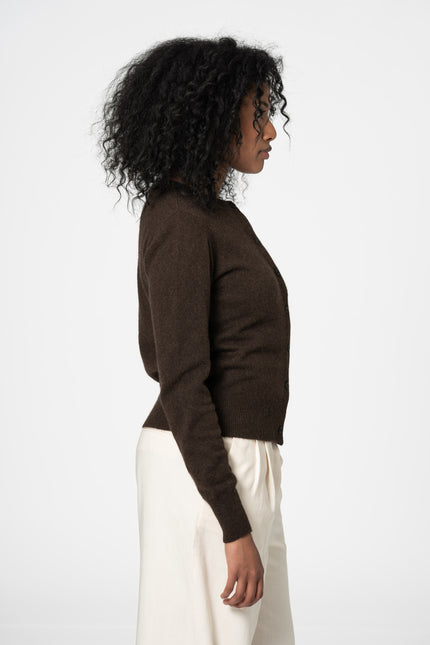 Dinadi - YAK Cardigan - Natural Yak Brown