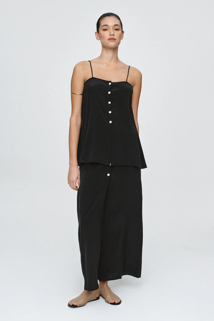 Marle Yina Top - Silk - Black