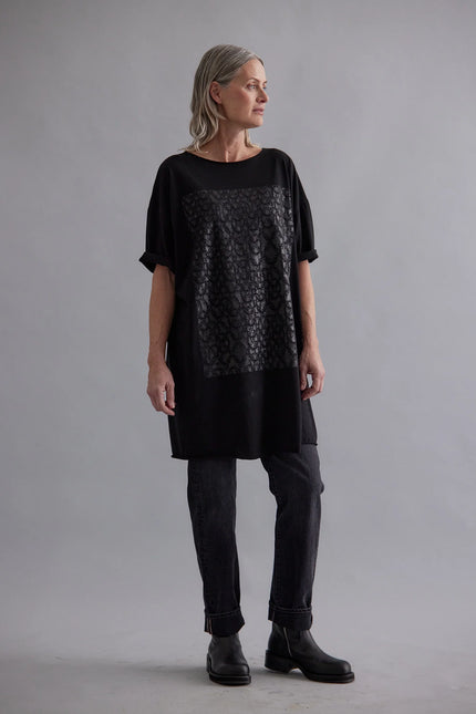 Zambesi Chainmail Long Tee - Black/Black