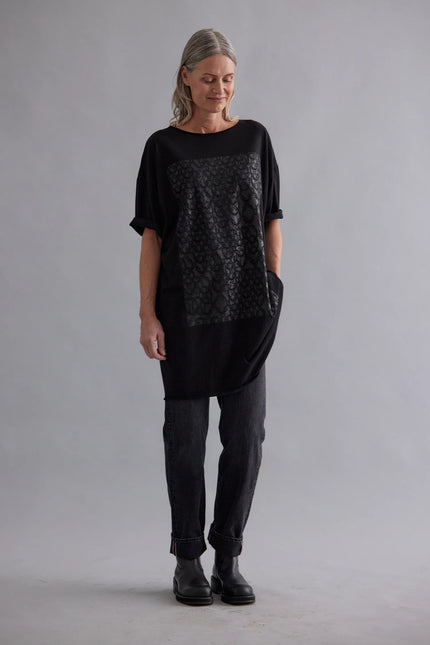 Zambesi Chainmail Long Tee - Black/Black