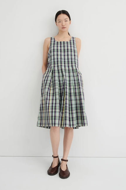 Kowtow Author Dress - Violet Check