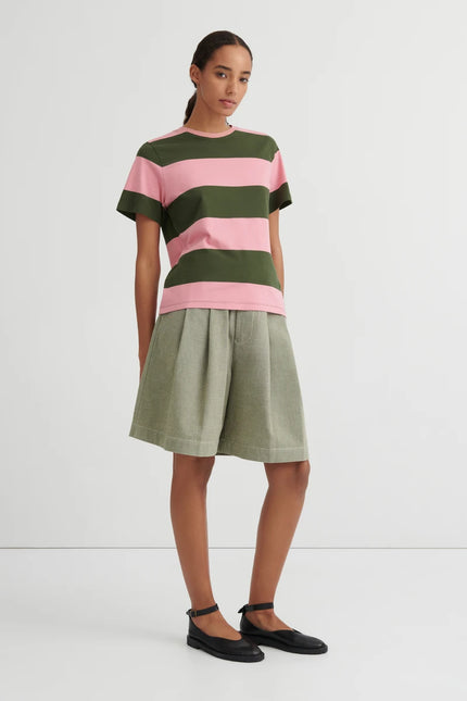 Kowtow Classic Tee - Begonia Stripe