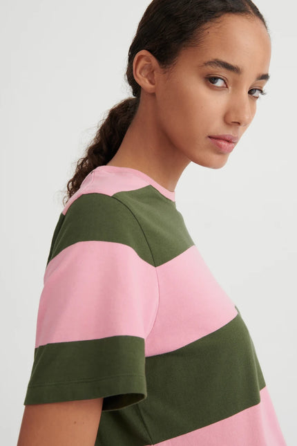 Kowtow Classic Tee - Begonia Stripe
