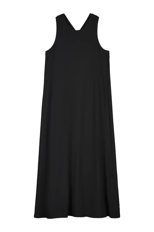 Kowtow Cross Back Dress - Knit Black BACK IN STOCK