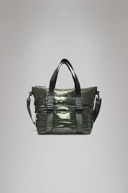 Rains Puffer Mix Tote bag mini - Swamp