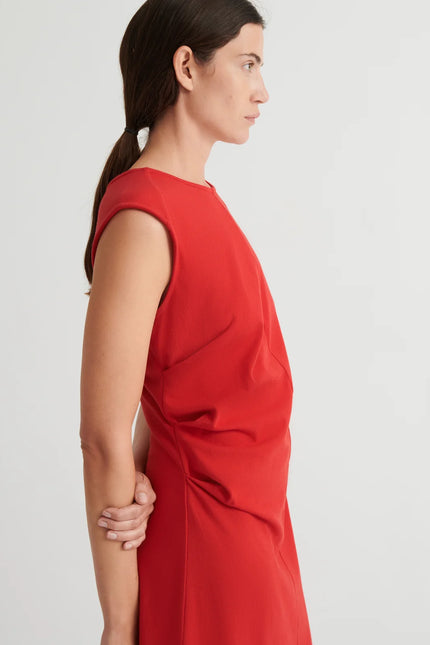 Kowtow Ember Dress - Poppy Red