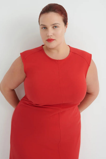 Kowtow Ember Dress - Poppy Red