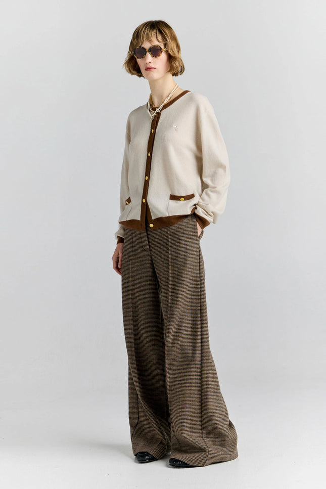 Karen Walker Highland Trousers - Brown Multi