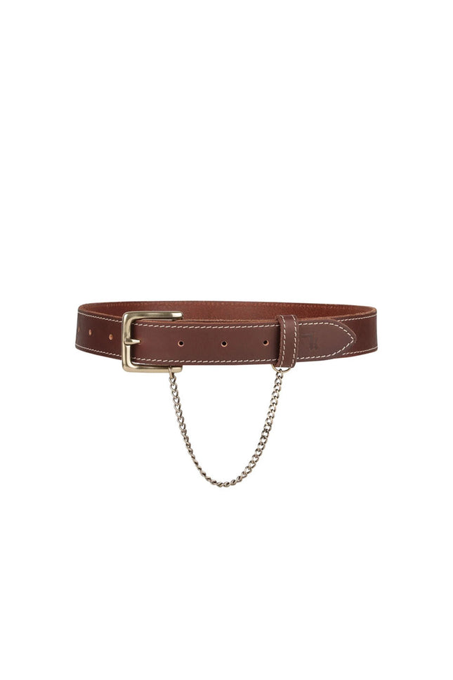 Karen Walker Rider Leather Belt - Brown