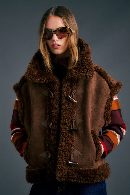 Karen Walker Village Vest - Chocolate