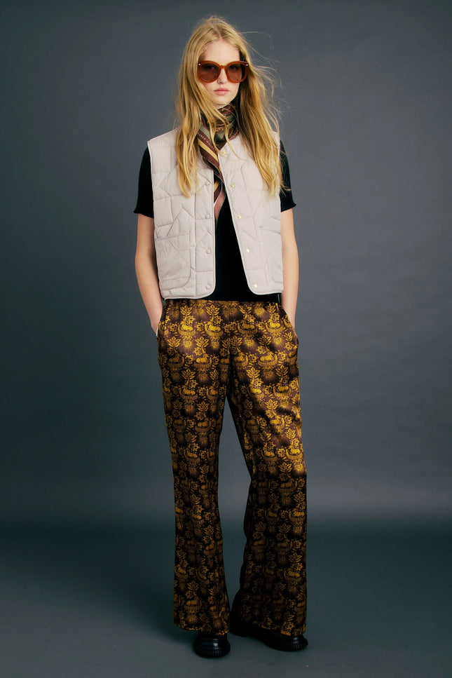 Karen Walker Quilted Drift Vest - Ecru