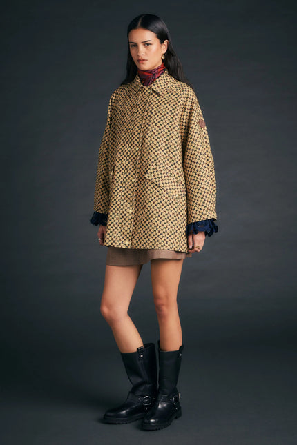 Karen Walker Tiller Jacket - Tan/Multi