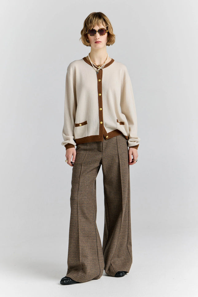 Karen Walker Highland Trousers - Brown Multi