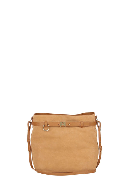 Karen Walker Rider Bucket Bag - Tan