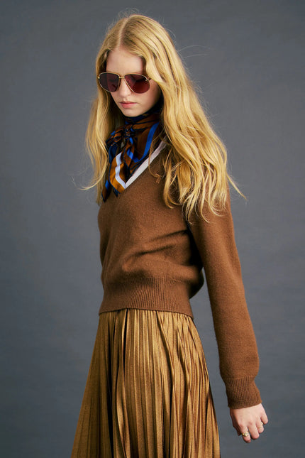 Karen Walker Colette Sweater - Tan