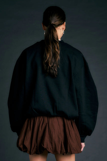 Karen Walker Campus Sweatshirt - Black