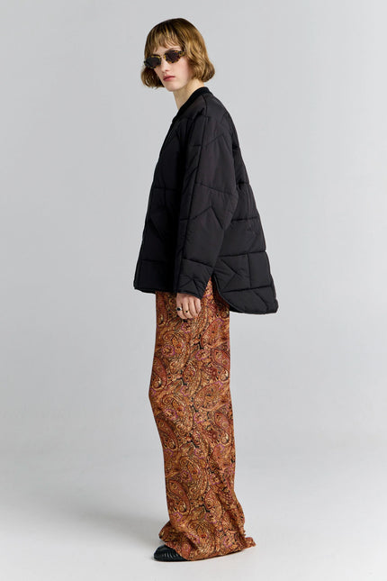 Karen Walker Quilted Monogram Jacket - Black/Brown