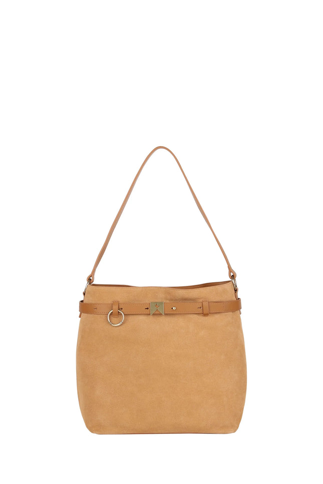 Karen Walker Rider Bucket Bag - Tan