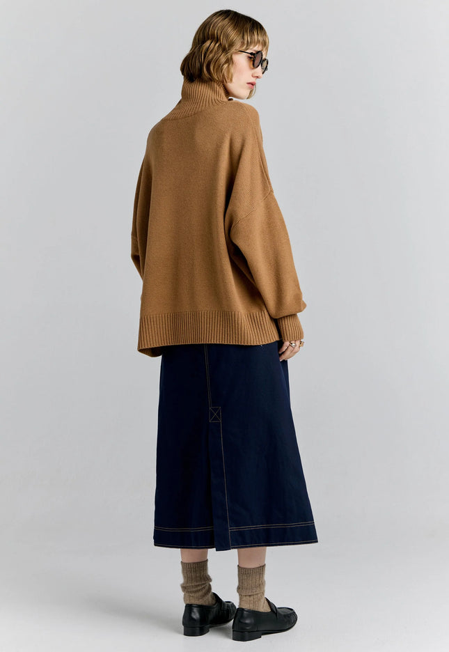 Karen Walker K Flag Sweater - Tan