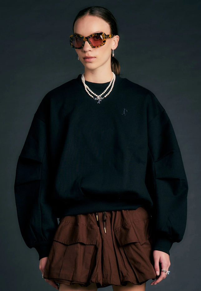 Karen Walker Campus Sweatshirt - Black