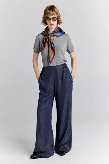 Karen Walker Palazzo Lounge Pants - Navy