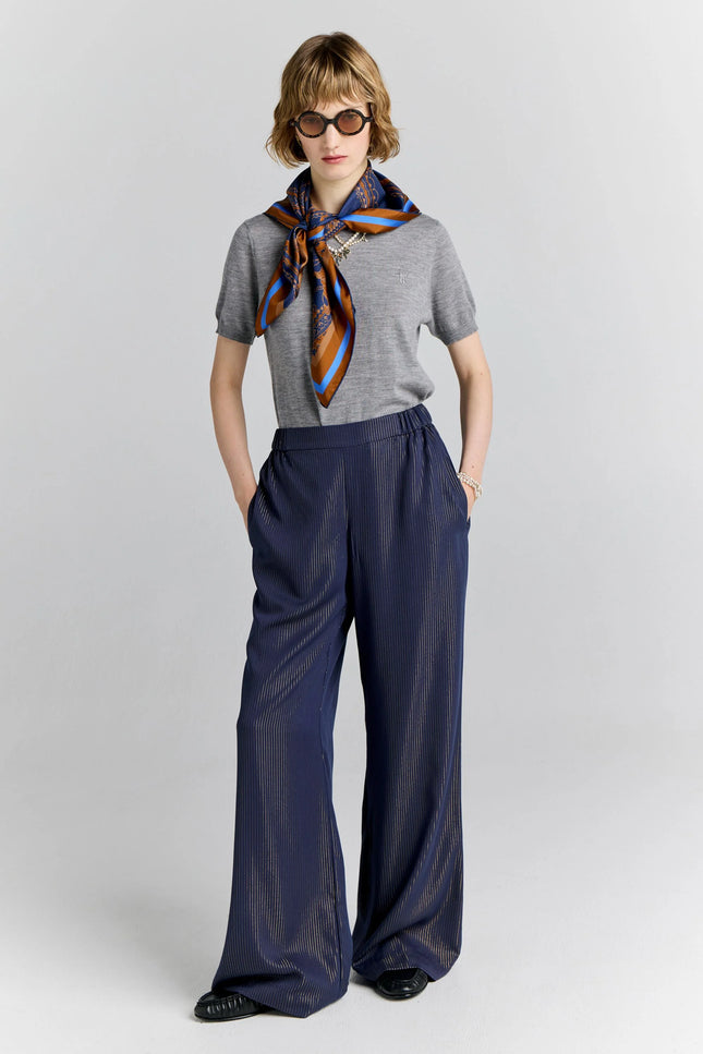 Karen Walker Palazzo Lounge Pants - Navy