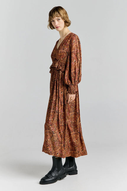 Karen Walker Halo Dress - Burgundy Multi