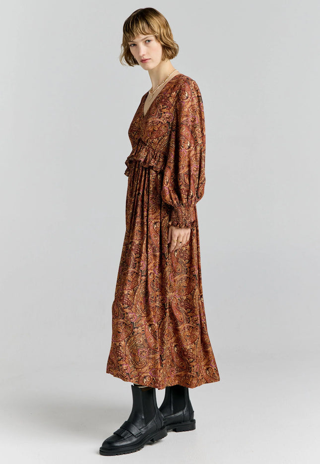 Karen Walker Halo Dress - Burgundy Multi
