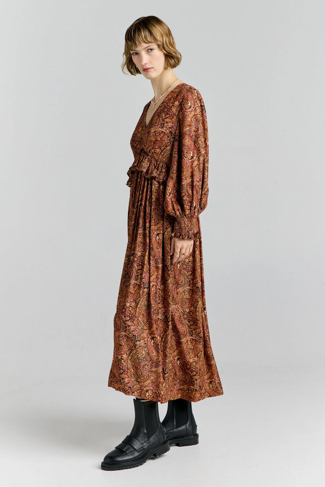 Karen Walker Halo Dress - Burgundy Multi