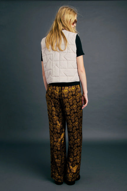 Karen Walker Quilted Drift Vest - Ecru