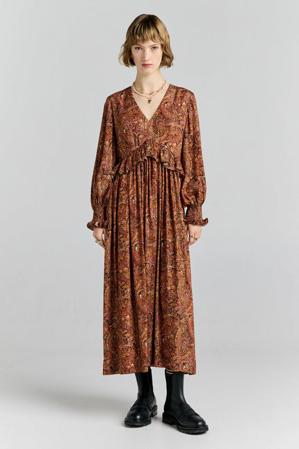 Karen Walker Halo Dress - Burgundy Multi