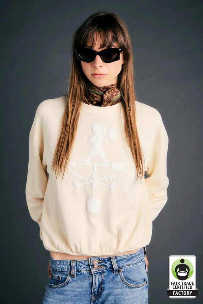 Karen Walker Weather Shop Sweatshirt - Ecru